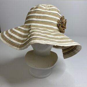 AUGUST Paper Blend Straw Wide Floppy Sun Beach Hat